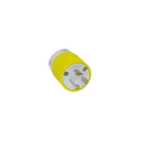 Woodhead Straight Blade Plug, L5-20P, 20 A, 125V AC, 2 Pole, Screw Terminals 26T47YL
